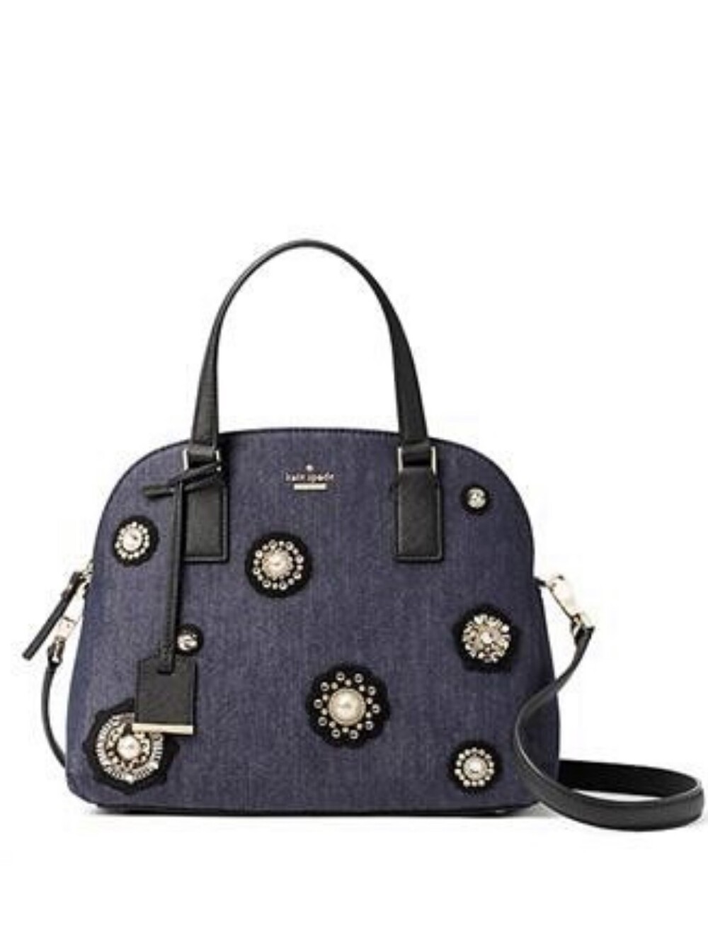 Kate Spade New York Cameron Street Embellished Denim Lottie Satchel